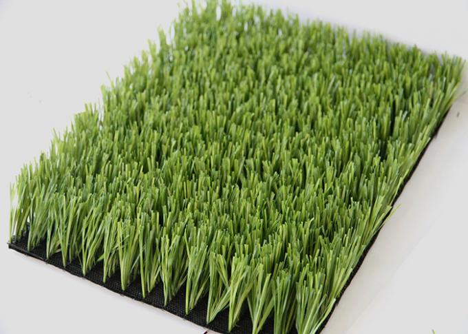 Tumpukan High 60mm Green Soccer Rumput Buatan PE PP Bahan FIFA Terbukti 0