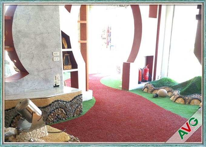 AVG Rumput Dekoratif Rumput Buatan Luar Ruangan Dengan Warna Hijau Tinggi 35 MM 0