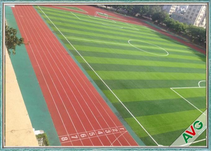 Lapangan Sepak Bola Lapangan Rumput Buatan Hijau + Apple Green PE Monofilament 0