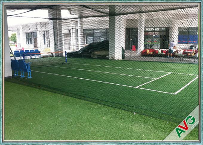 Rumput Sintetis Tenis Ketahanan Abrasi 6600 Dtex Tennis Artificial Grass 0