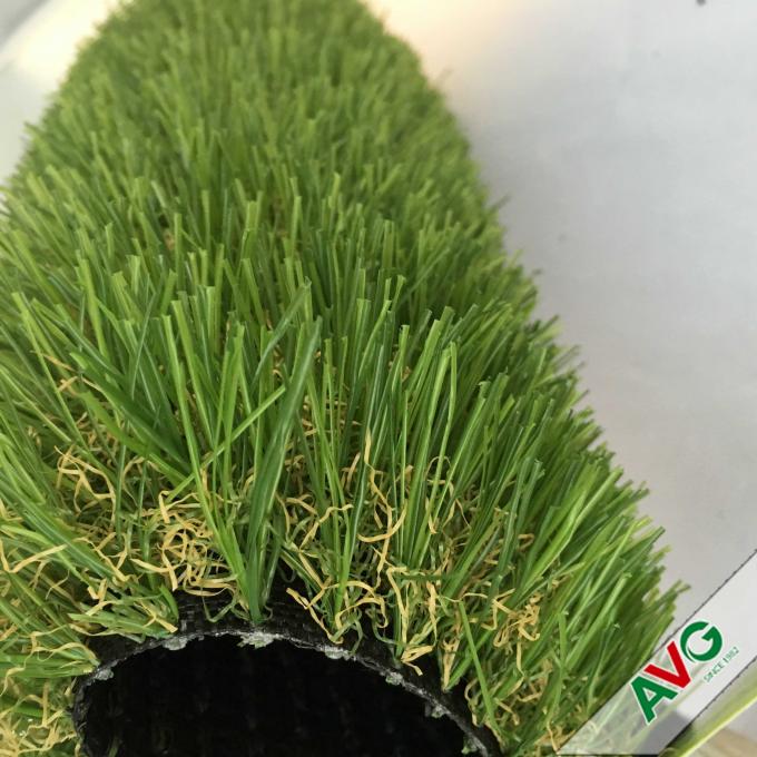 3/8 '' Gauge PE + PP Material Flat Garden Artificial Grass Untuk Pameran 0