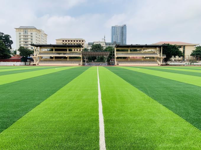 Lantai Olahraga Rumput Buatan 55mm Untuk Lapangan Sepak Bola 0