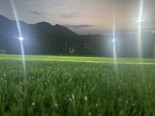 CINA 55mm Tinggi Rumput Buatan Rumput Sintetis Sepak Bola Tahan Aus pemasok