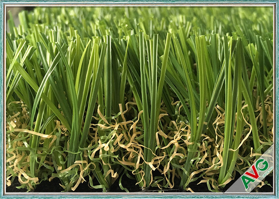 CINA Hemat Air Urban Landscaping Artificial Grass / Turf S Shape Tinggi 35 MM pemasok