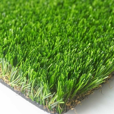 CINA Deluxe Garden Artificial Grass Warna Hijau Zaitun 12400Dtex pemasok