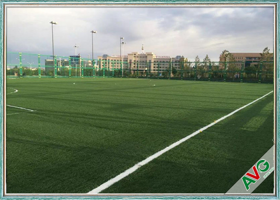 CINA Rumput Buatan Lapangan Sepak Bola Premium Kepadatan Tinggi Dengan Anti - UV Monofilament PE pemasok