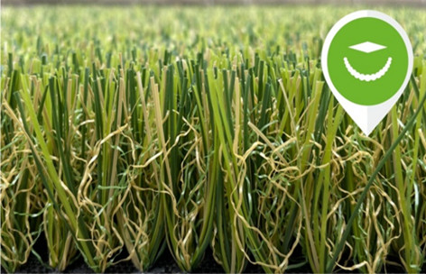 CINA Benang Keriting Monofilamen Rumput Buatan Luar Ruangan Lansekap Sehat Rumput Palsu pemasok