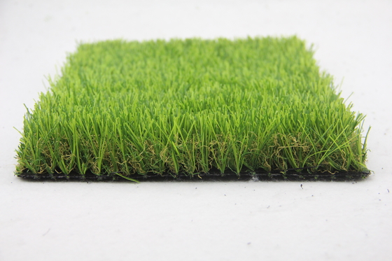 PE 60mm Taman Rumput Buatan Untuk Lansekap 3/8 &quot;Gauge pemasok