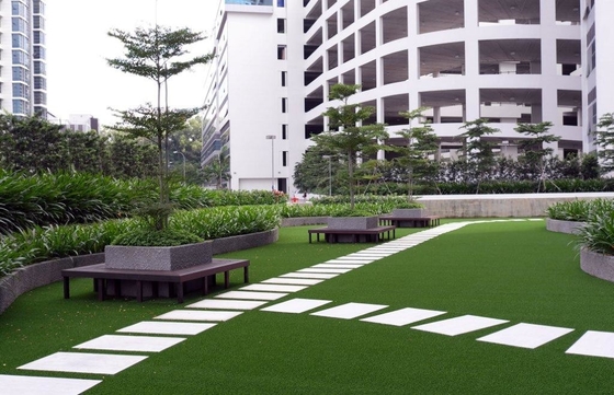 Lantai Rumput Buatan Untuk Rumput Sintetis Taman Rumput Buatan 30mm pemasok