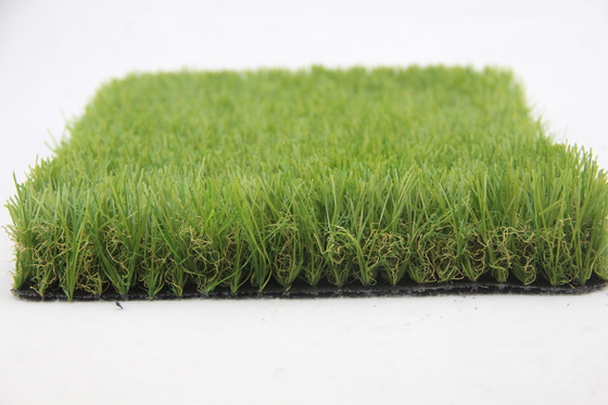 Gulungan Rumput Karpet Buatan Taman 25mm Warna Alami pemasok