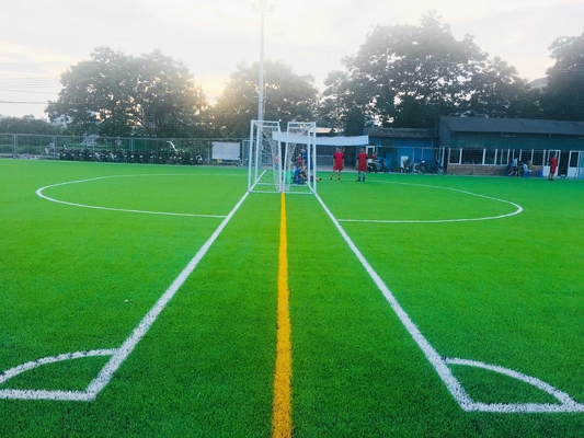 Rumput Sepak Bola Rumput Sepak Bola Buatan Lantai Olahraga Rumput 40-60mm pemasok