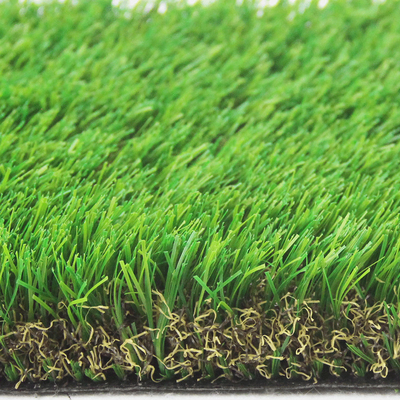 Rumput Plastik Buatan Batang Ganda Baik Rebound Dan Pemulihan Tumpukan pemasok