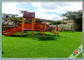 35 MM Tinggi Perawatan Mudah Rumput Buatan Luar Ruangan Untuk Taman Hiburan Anak pemasok