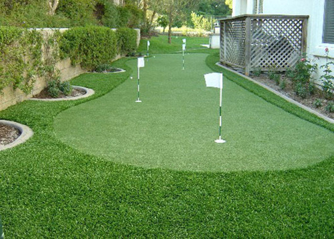 Karpet Rumput Buatan Golf Puting Hijau yang Fantastis, Bahan PE Rumput Sintetis Golf 0